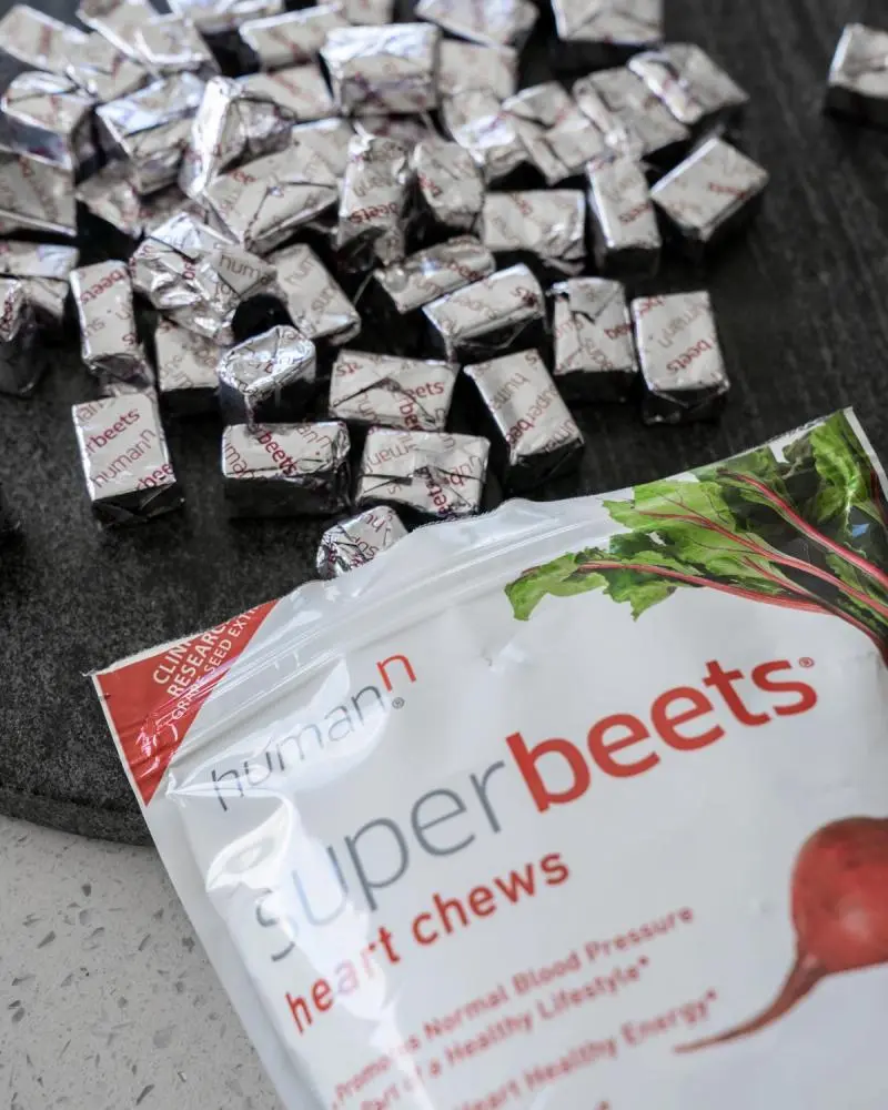 Package of humanN SuperBeets Heart Chews