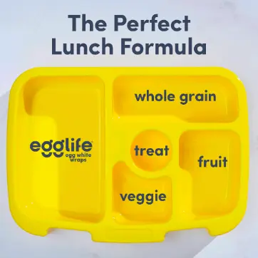 egglife lunch tray, outlining the perfect lunch formula