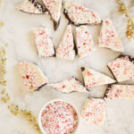 Holiday peppermint bark made with only 3 ingredients