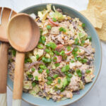 Taco salad with ground beef