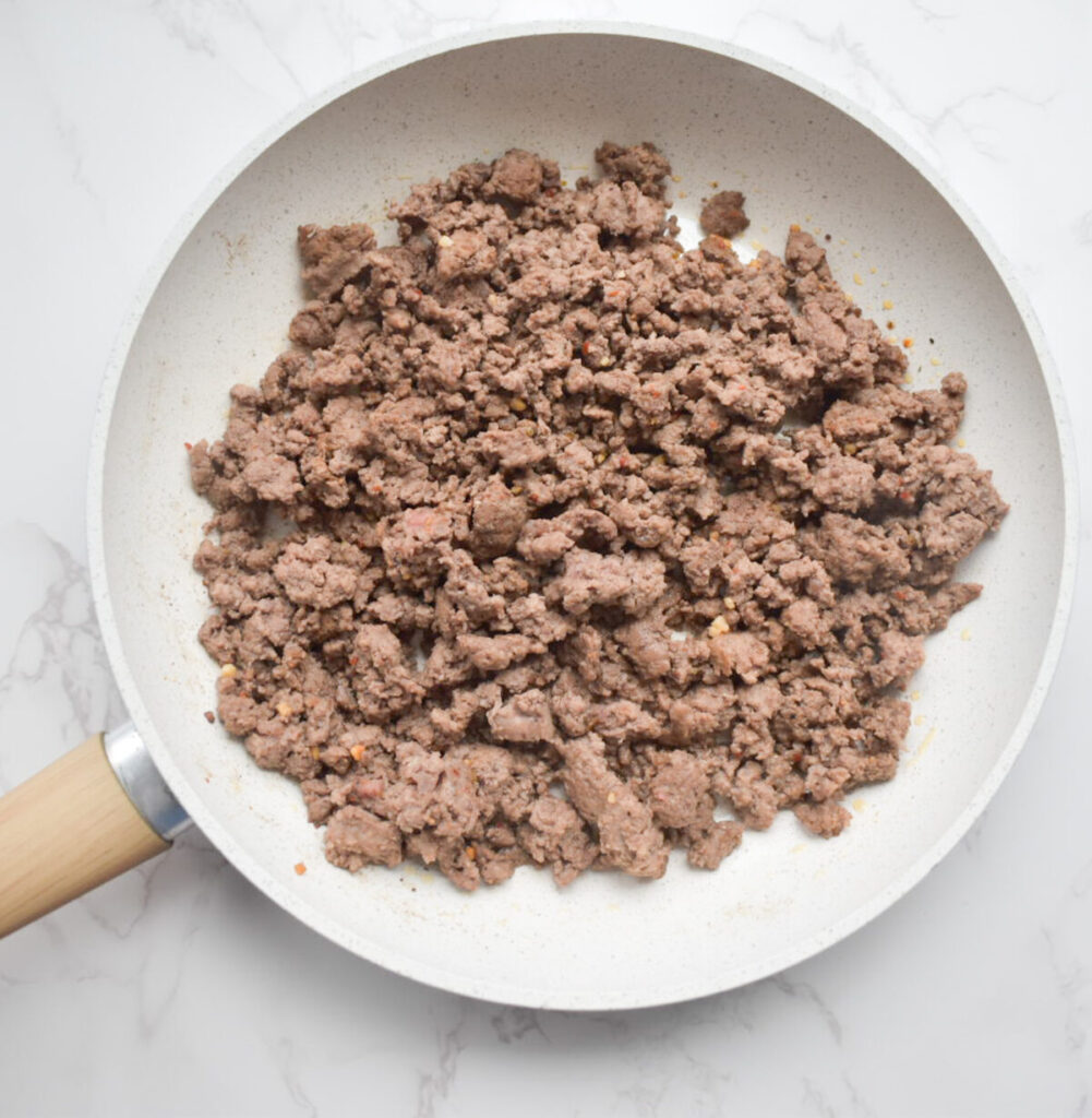 cooked ground beef