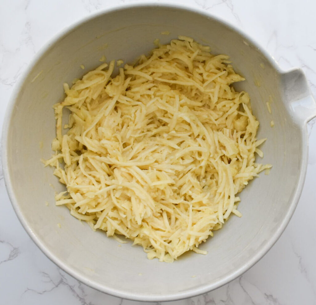 shredded potatoes for latkes