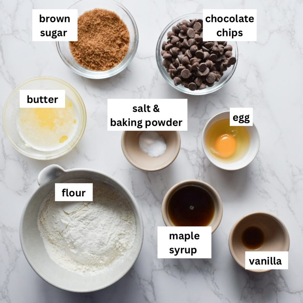 ingredients in one bowl chocolate chip cookies