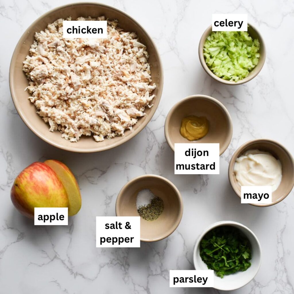 ingredients in easy chicken salad