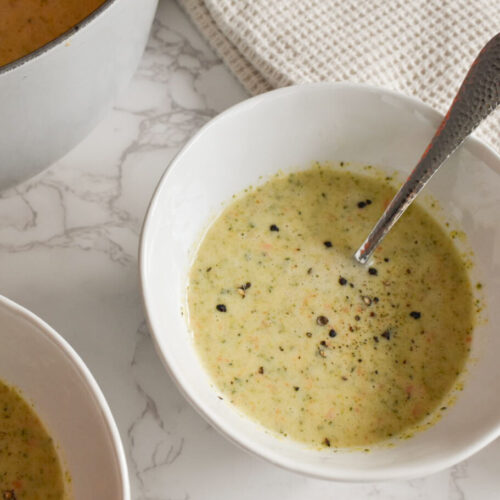 broccoli cheese soup made with cottage cheese