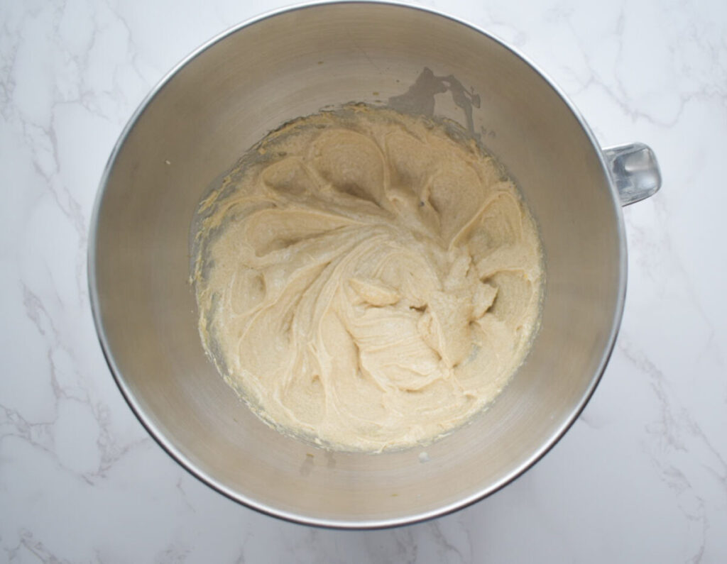 creamed butter and sugar in cookie recipe