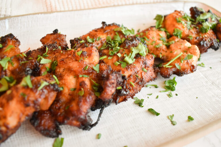 baked chicken thighs with paprika, brown sugar, and garlic