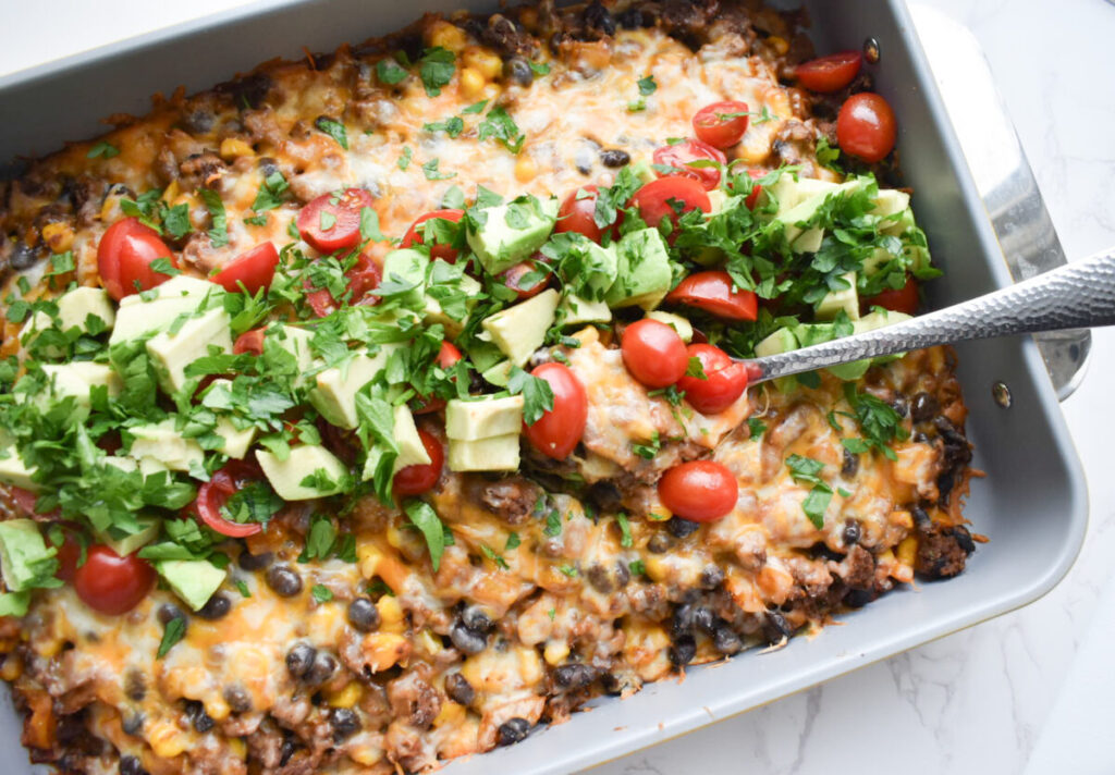 One dish taco casserole