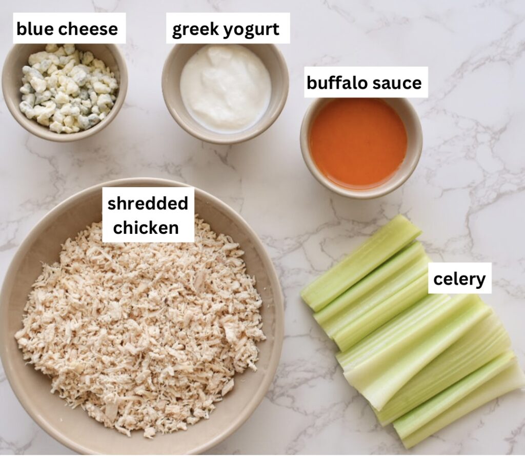 ingredients in buffalo chicken celery sticks